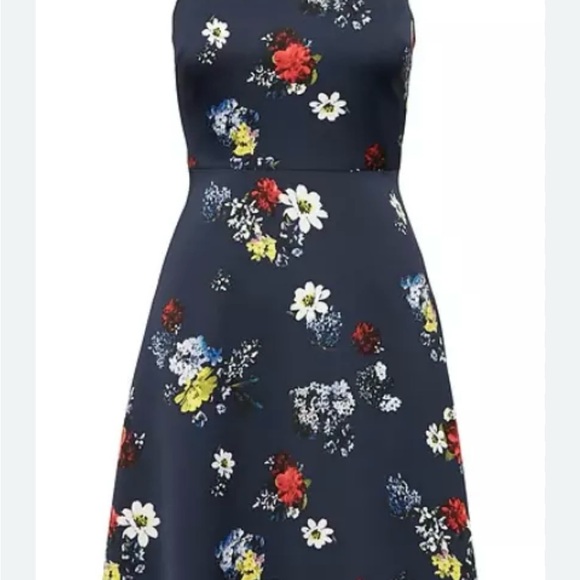 Banana Republic- NWT, Navy floral fit and flare - Picture 2 of 5